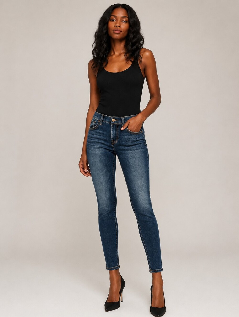7 For All Mankind High-Rise Skinny Jeans